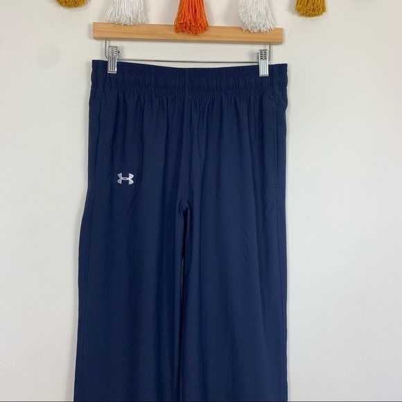 Under Armour Pre-Game Woven Navy Blue Pants Size Small - Picture 3 of 11